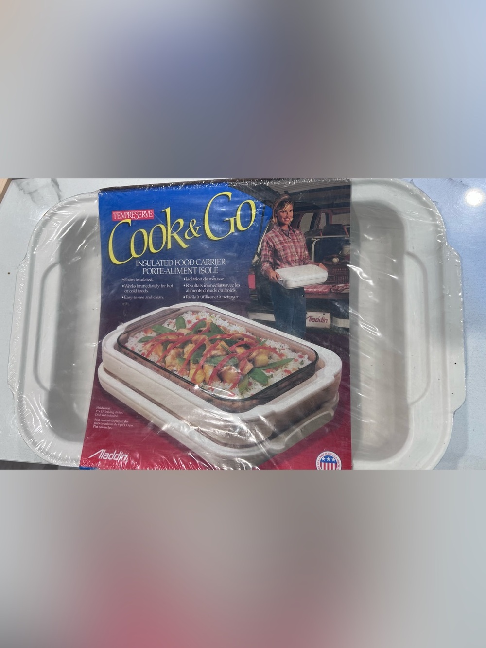 Aladdin Tempreserve Casserole Carrier 9x13 Insulated Hot Cold Container Sealed